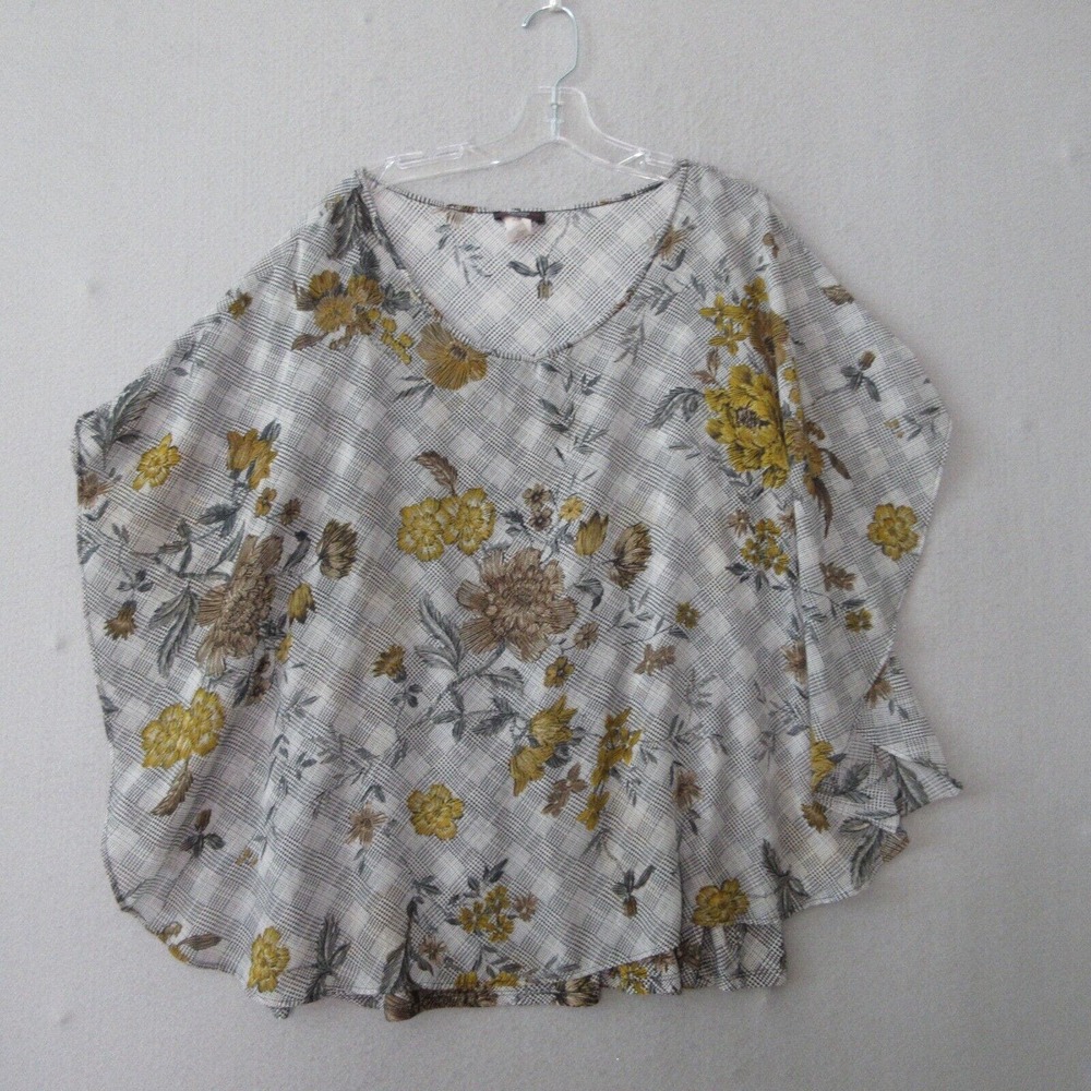 Cocomo Woman Top Plus 3X‎ Floral Flowy Layered Boho Relaxed Fit Beach Vacation